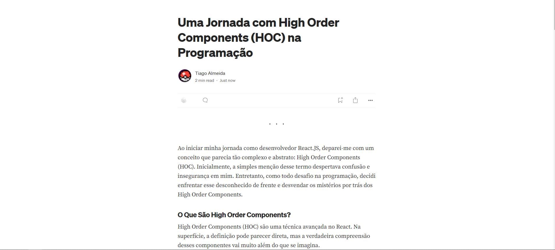 Uma Jornada com High Order Components (HOC) na Programação.