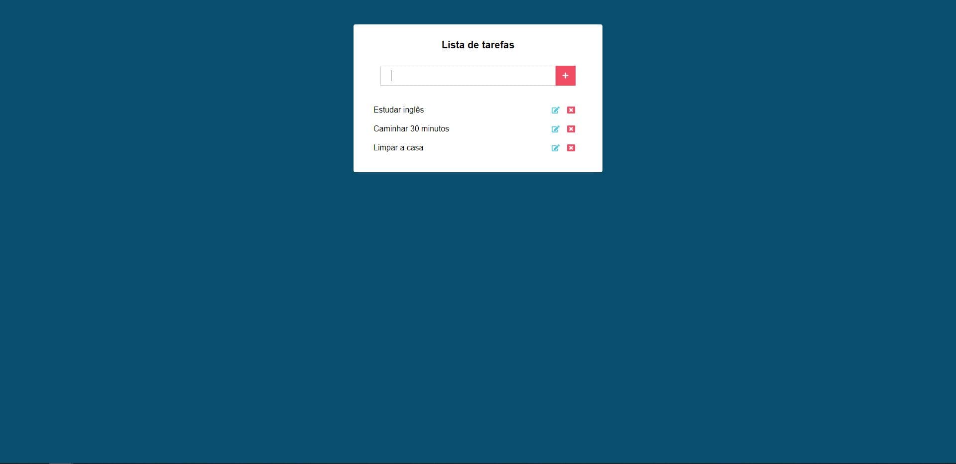 To-do List com ReactJS